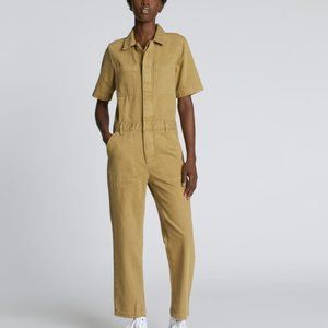 Everlane Supersoft Jean Coverall / Jumpsuit - Spring Fennel - Camel -Sz 8